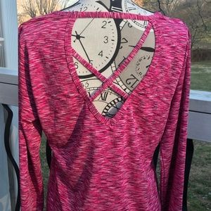 BALLY FITNESS Yoga / Activeware Top w/Criss Cross Back NWOT | M/L